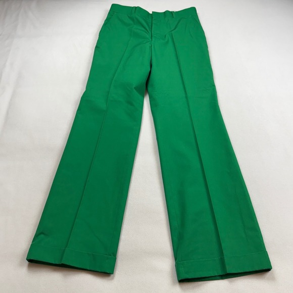 L.L. Bean Other - VTG 70's LL Bean Mens Kelly Green Cuffed Ivy League Golf USA Clergy Estate Find